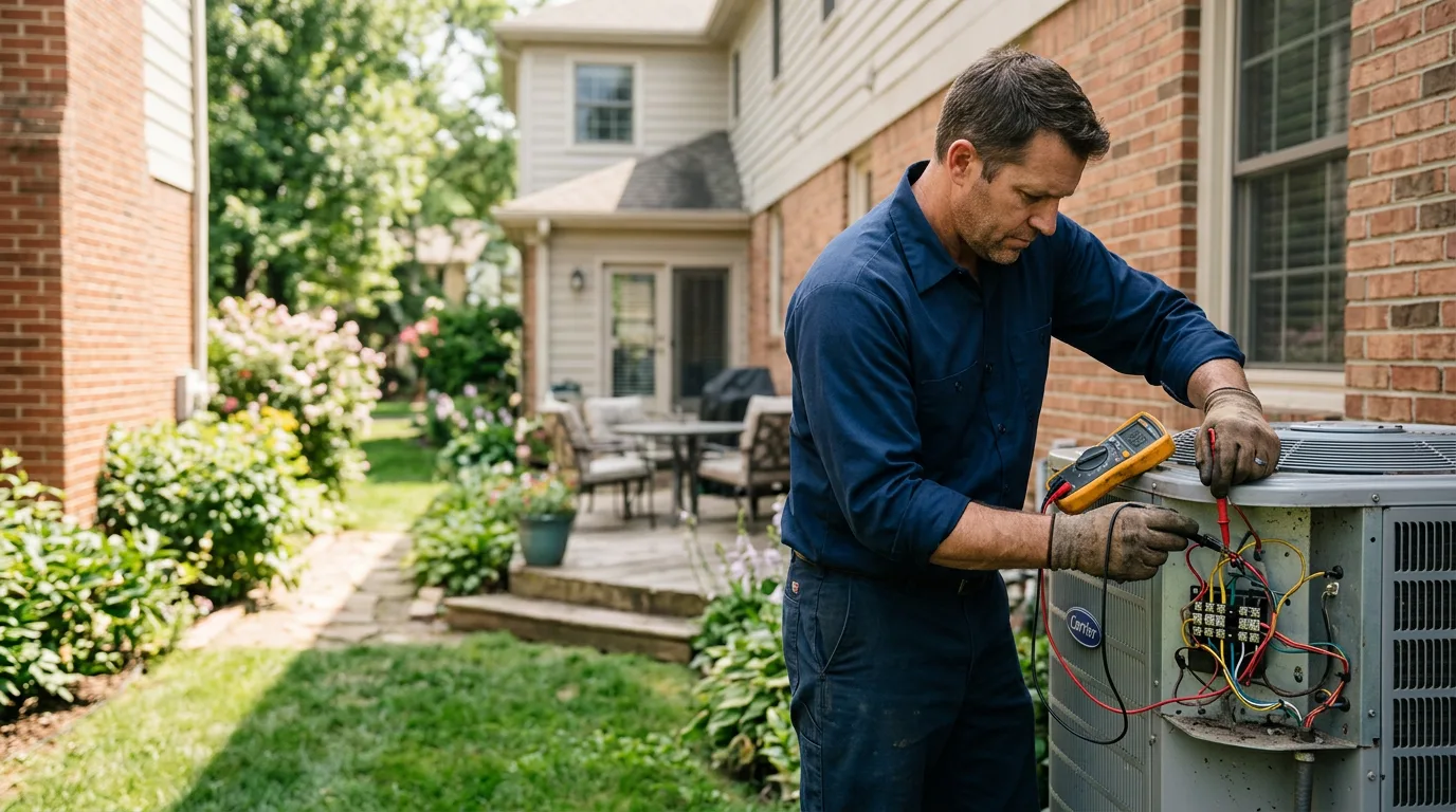 HVAC technician working near Cottage Grove, TN